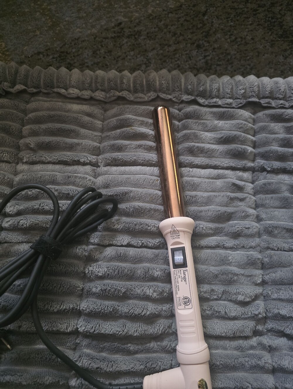 Lange Pink and Rose Gold Curling Wand